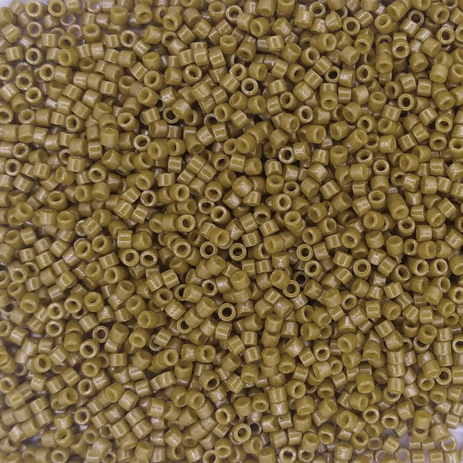 DB2141 - 5g Size 11/0 delicas in Duracoat Opaque Spanish Olive