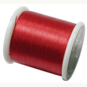06RD - 50m KO beading thread in Rich Red