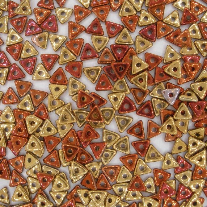 3g Tri-beads in Crystal/California Gold Rush