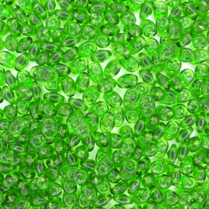 10g Superduo beads in Chrysolit