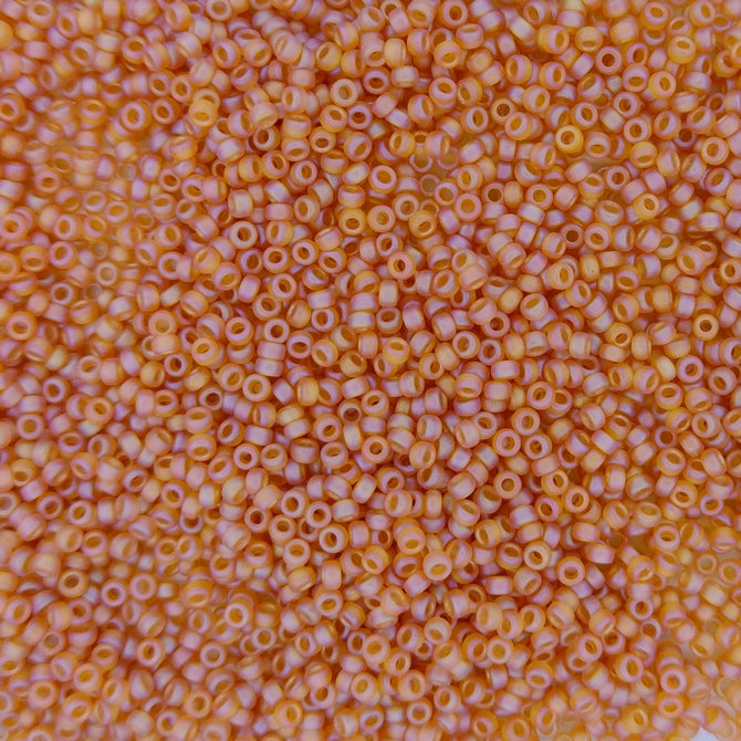 0133FR - 5g Size 15/0 Miyuki seed beads in Transparent Topaz AB