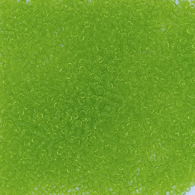 0143 - 10g Size 11/0 Miyuki seed beads in Chartreuse