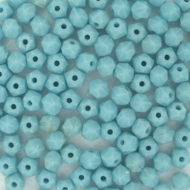 20 x 3mm faceted beads in Light Blue (1920s)