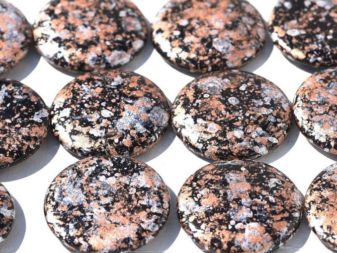 18mm Extra Low cabochon in Tweedy Bronze