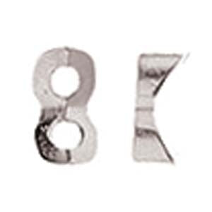 Cymbal Tourkou ending for Tila in Antique SIlver plate - 012440