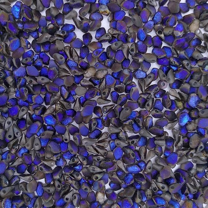 5g Gekko beads in Etched Full Crystal Azuro