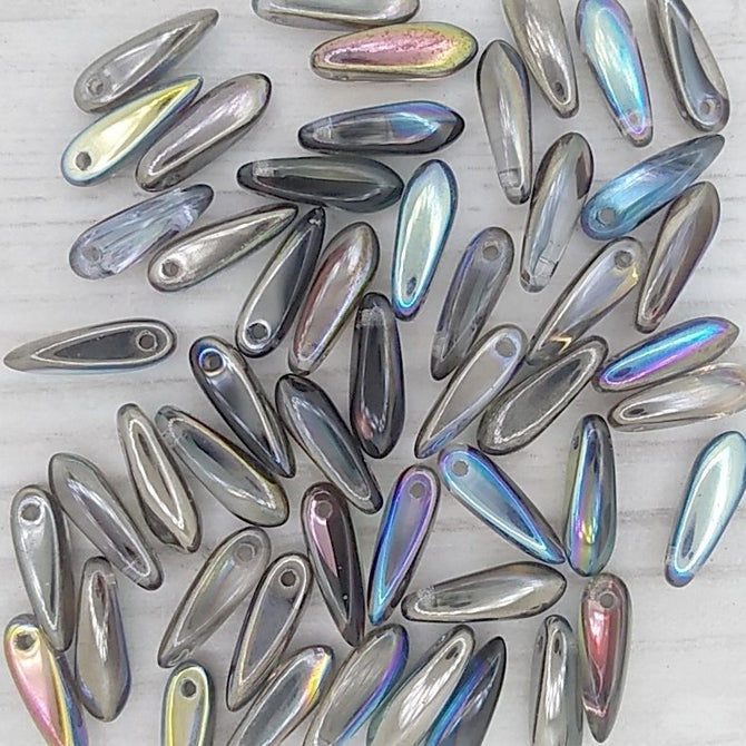 50 x mini daggers in Black Diamond AB (3x10mm)