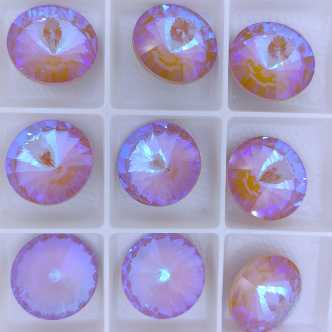 18mm rivoli in Crystal Cappuccino Delite (Aurora)