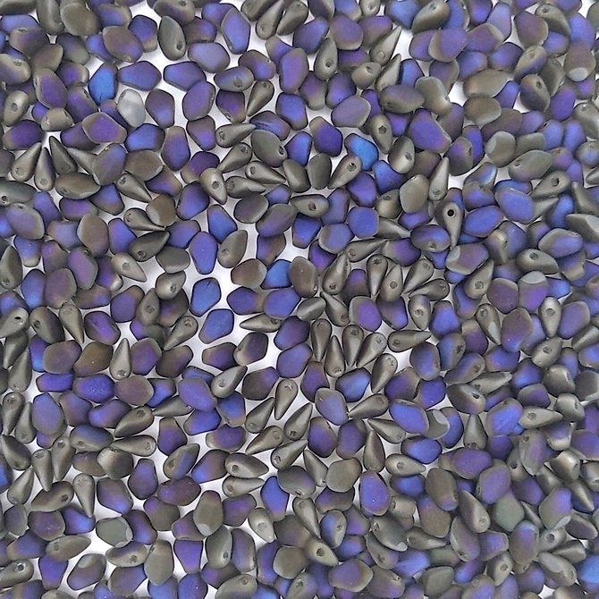 5g Gekko beads in Matt Crystal Full Azuro