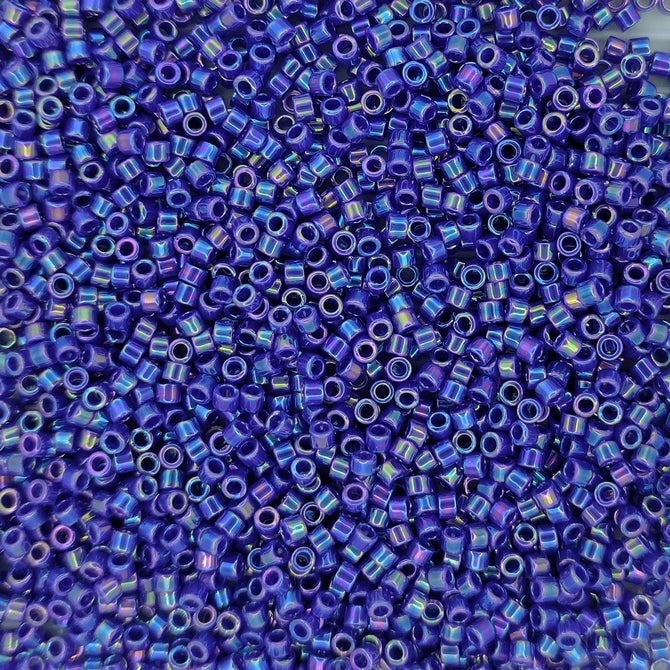 DB0165 - 1g Size 11/0 delicas in Opaque Cobalt AB