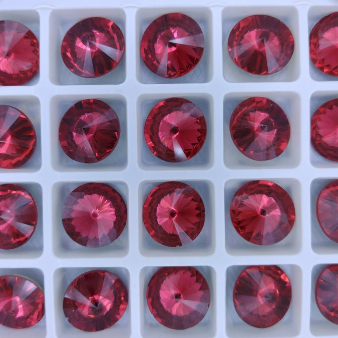 14mm rivoli in Indian Pink (Aurora)