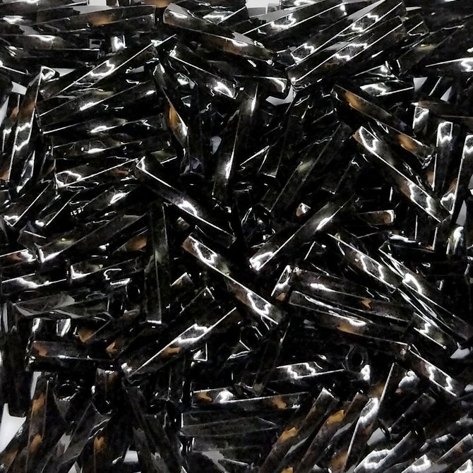 0401 - 10g x 12mm Miyuki Twisted Bugles in Black