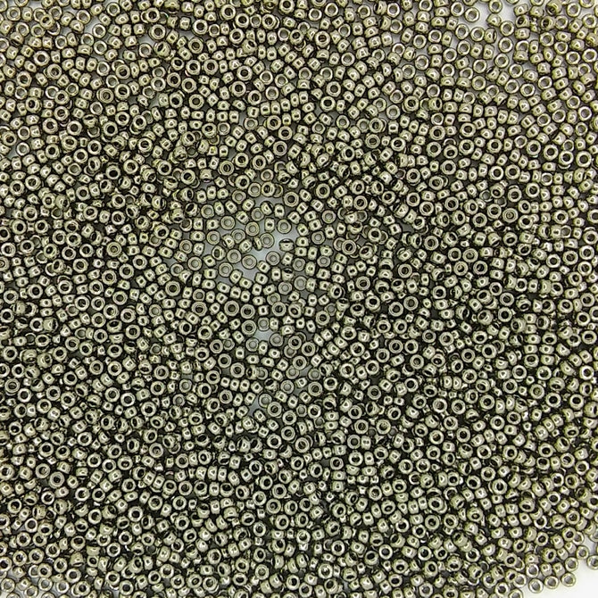 0190 - 5g Size 15/0 Miyuki seed beads in Nickel Plated