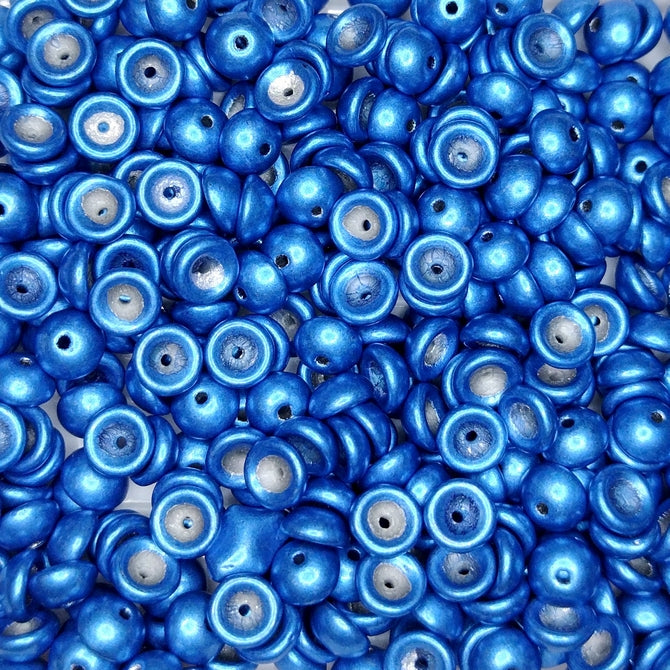 5g Teacups in Saturated Metallic Nebula Blue