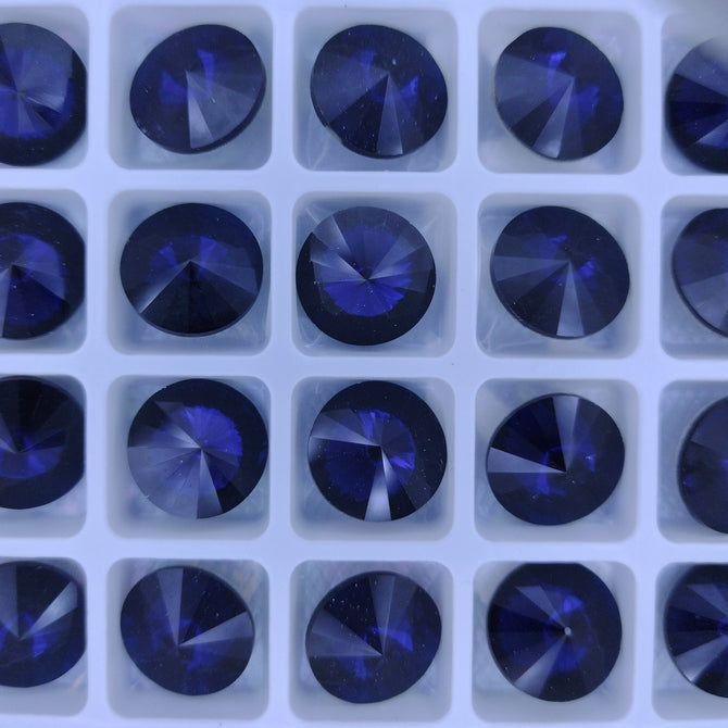 14mm rivoli in Dark Indigo (Aurora)