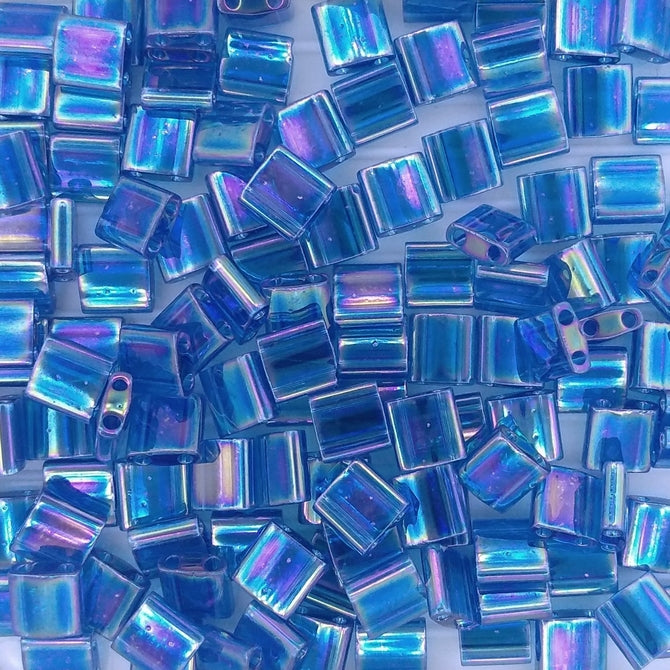 TL0291 - 5g Tila beads in Transparent Capri Blue AB