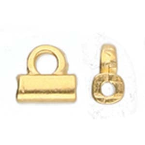 2 x Cymbal Soros ending for Tila in 24kt Gold plate - 012230