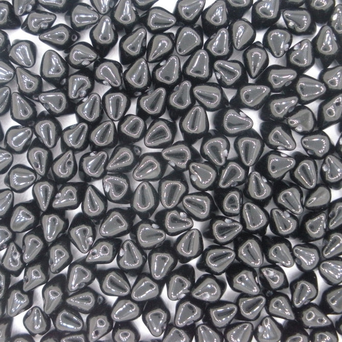 25 x Spiky button beads in Black