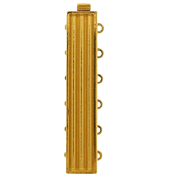 Claspgarten Gold Delica clasp with 6 rows 14843 - 38x7mm