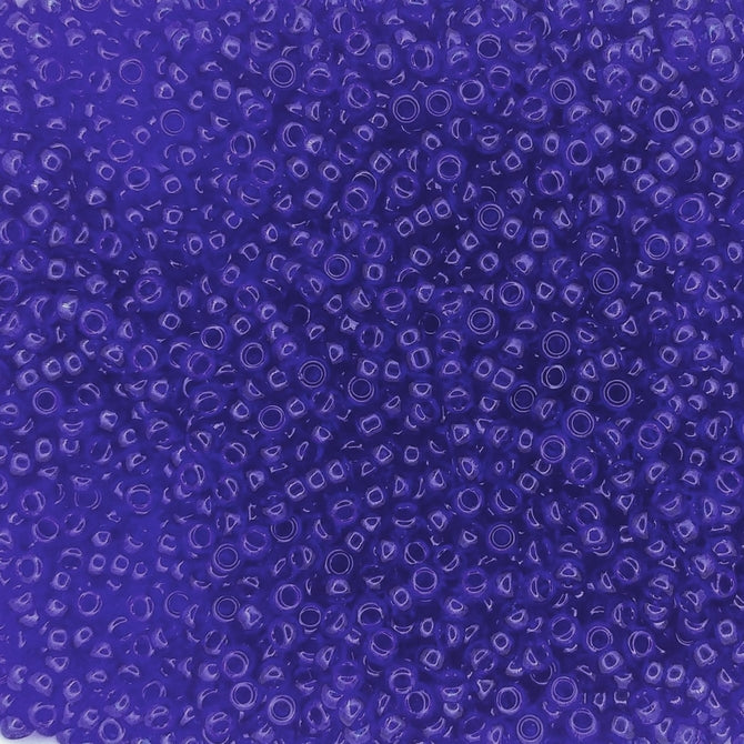 0151 - 10g Size 11/0 Miyuki seed beads in Transparent Cobalt