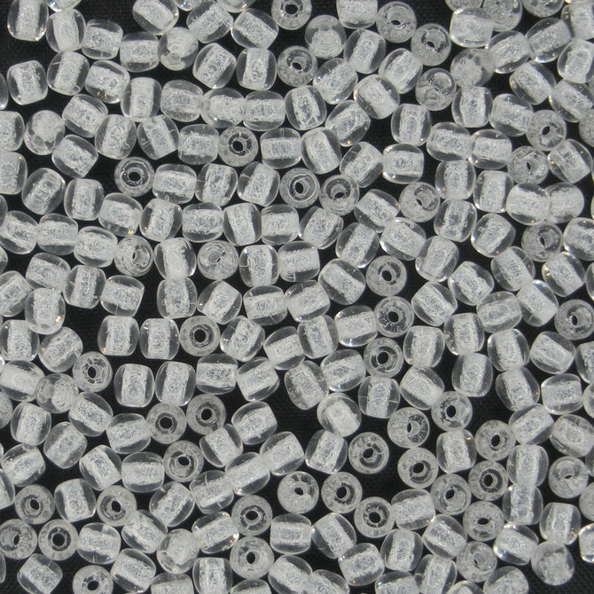 50 x 3mm round beads in Crystal