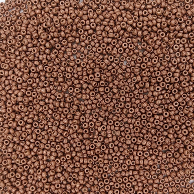 4212F - 10g Size 11/0 Miyuki seed beads in Matt Duracoat Galvanised Dark Berry