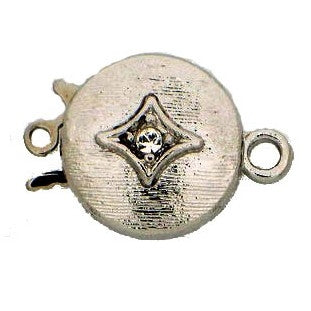 Claspgarten Silver clasp with 1 row 13765 - 12mm