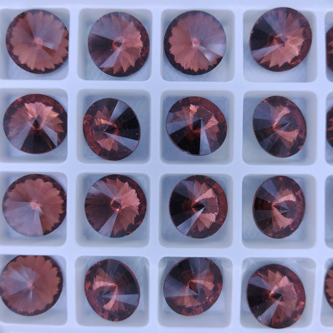 14mm rivoli in Burgundy (Aurora)