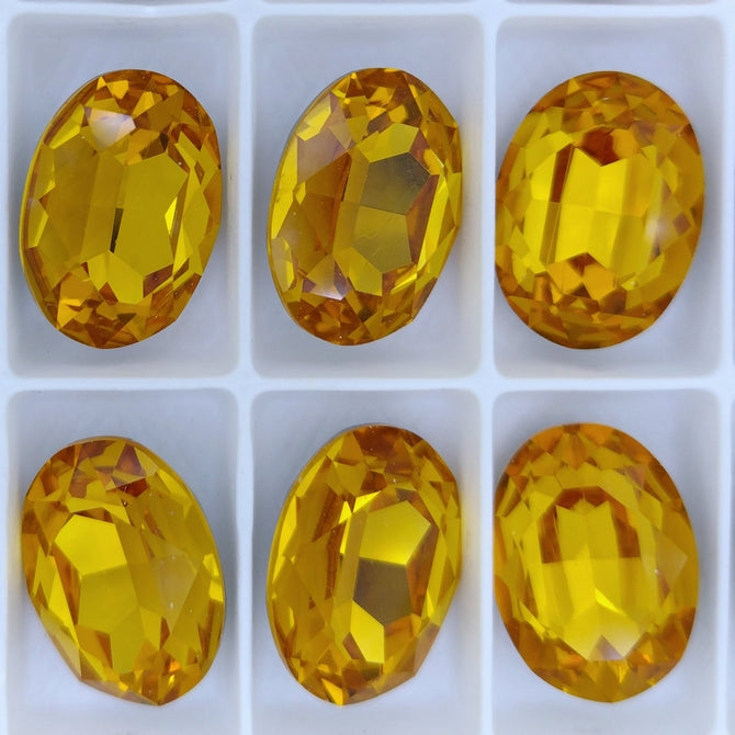 18x13mm Oval in Sunflower (Aurora)