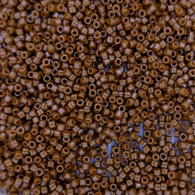 DB2142 - 25g Size 11/0 delicas in Duracoat Opaque Cognac