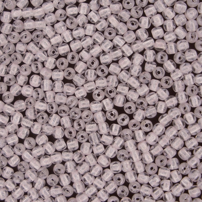 50 x 3mm round beads in Purple Cloud