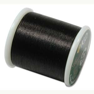 02BK - 50m KO beading thread in Black