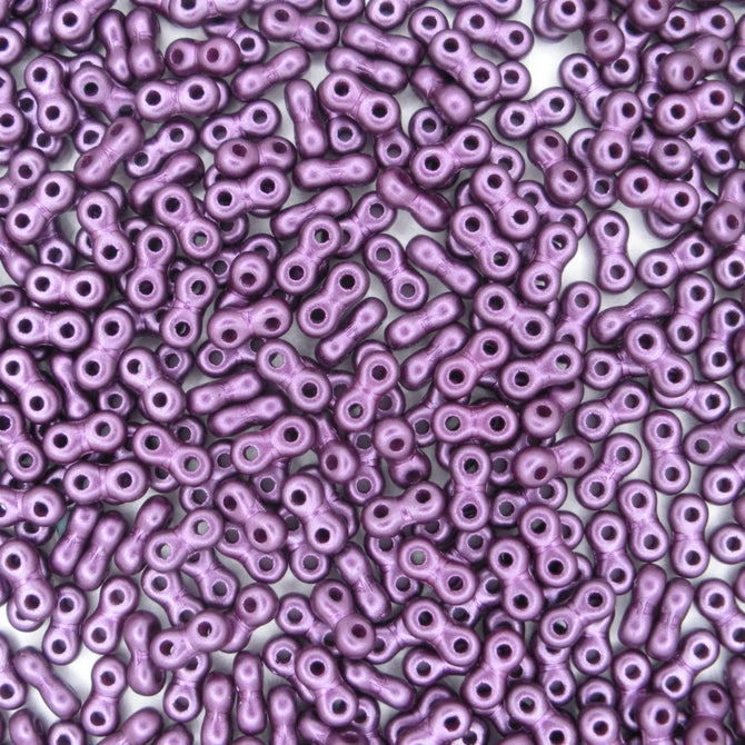 5g x 6mm Infinity beads in Pastel Purple Pearl