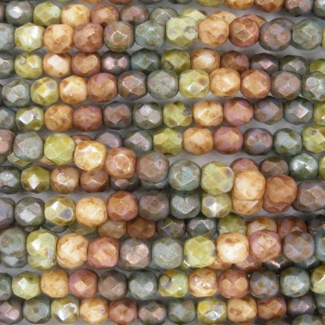 25 x 5mm faceted mix of Picasso beads