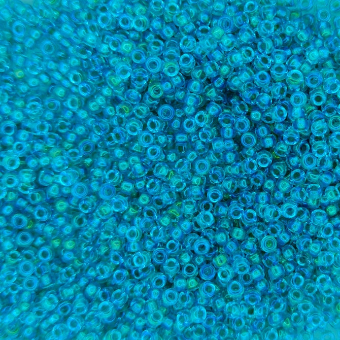3742 - 50g Size 11/0 Miyuki seed beads in Fancy lined Teal Green