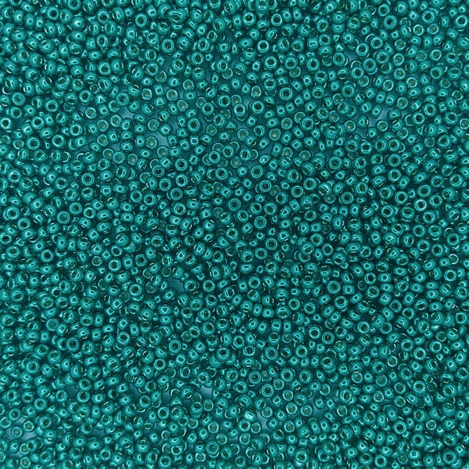 5106 - 10g Size 11/0 Miyuki seed beads in Duracoat Galvanised Dark Aqua Green