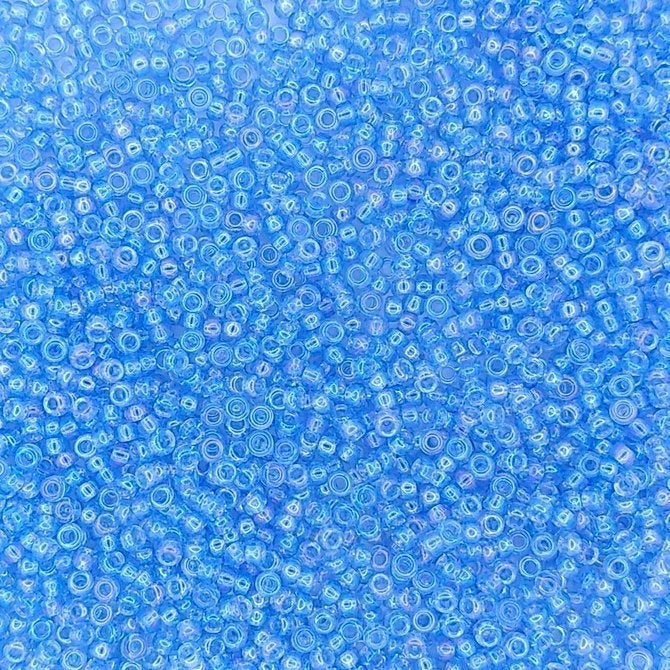 0299 - 10g Size 11/0 Miyuki seed beads in Pale Sapphire AB