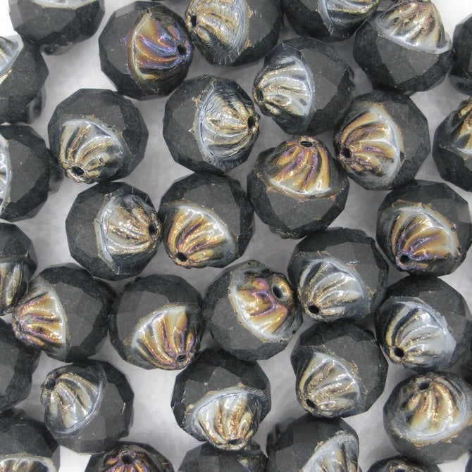 5 x turbines in Black/Bronze (10x11mm)