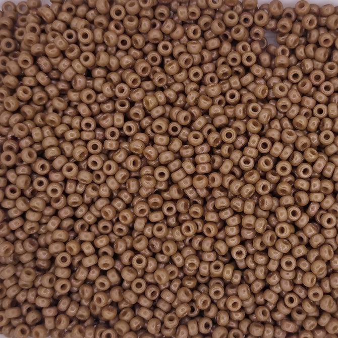 4459 - 10g Size 11/0 Miyuki seed beads in Duracoat Opaque Sienna