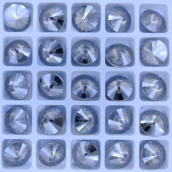 10.7mm rivoli in Crystal Satin (Aurora)