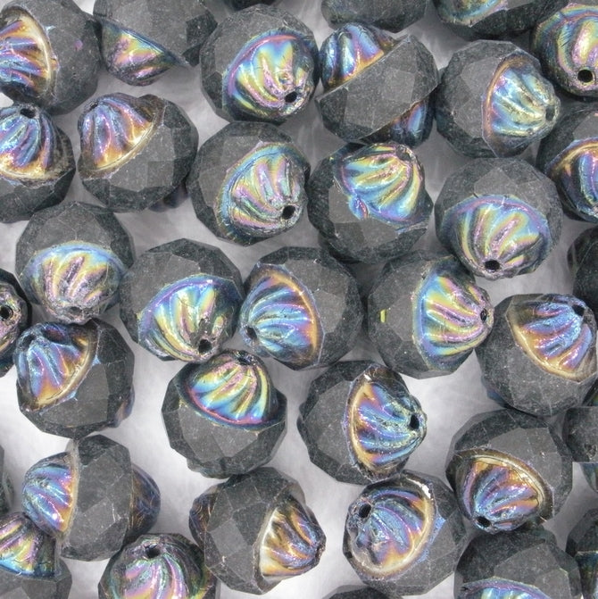 5 x turbines in Black Iris (10x11mm)