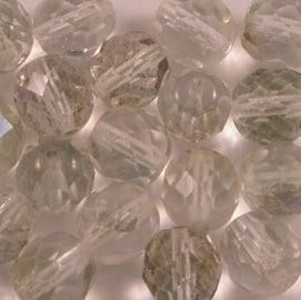 10 x 8mm faceted beads in Pale Olivine