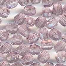 50 x 4mm faceted beads in Light Amethyst