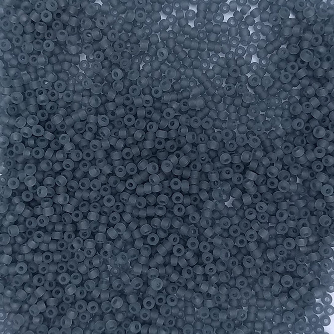 0152F - 10g Size 11/0 Miyuki seed beads in Matt Grey