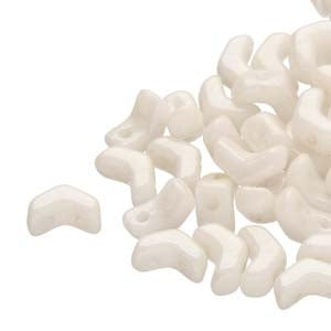 50 x mini chevron in Chalk Lustre (6x2mm)