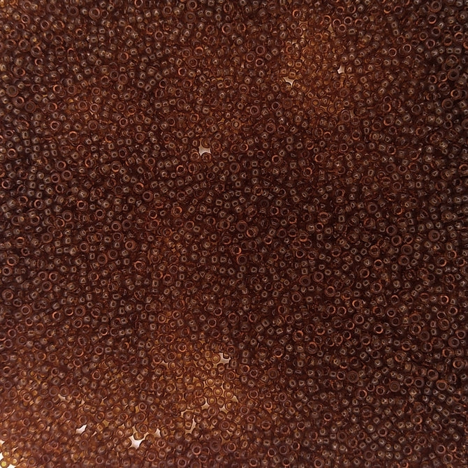0134 - 5g Size 15/0 Miyuki seed beads in Dark Topaz