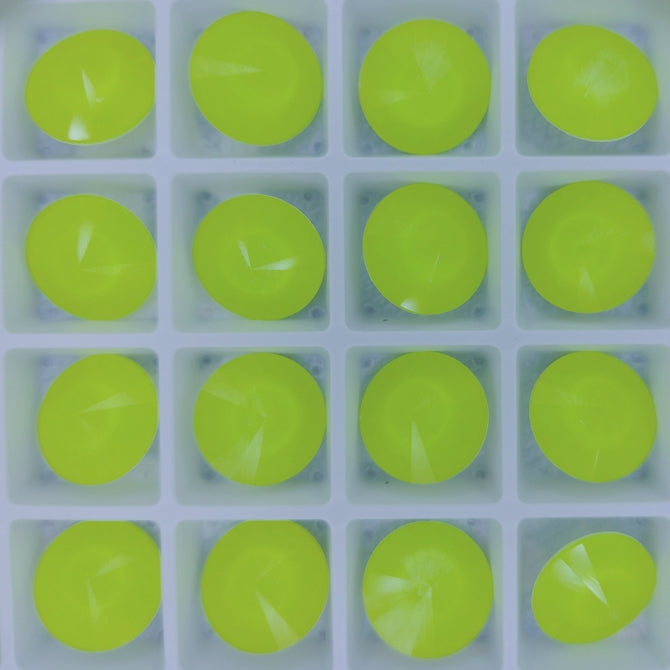 14mm rivoli in Crystal Electric Yellow (Aurora)