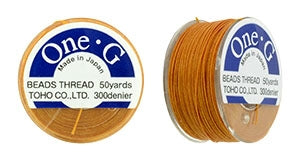 PT-50-15 - 50 yards of Toho One-G beading thread in Orange