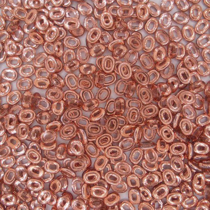 3g One beads in Crystal / Capri Gold