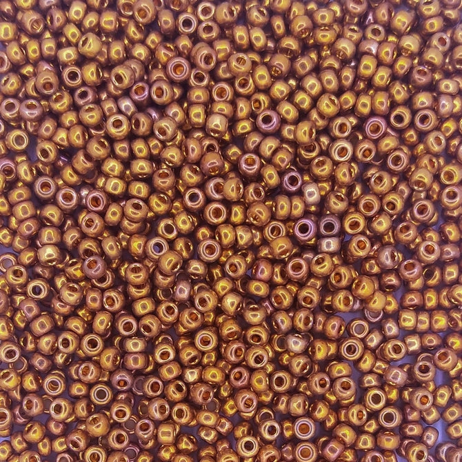 1983 - 2g Size 11/0 Miyuki seed beads in 24kt Dark Yellow Gold